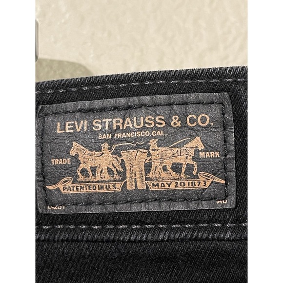 Levi's 580 Jeans Black Stretch Cropped Boot Cut Women's Plus Size 22 - Picture 5 of 13